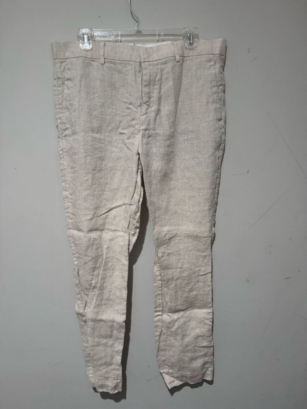 NWOT H&M Men's Linen Chinos in Light Beige